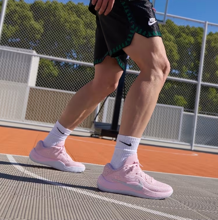（海外連線代購）男鞋 NIKE PRECISION 8 LOW 精密8 櫻花粉 粉色 實戰 籃球鞋【IV3215-616】