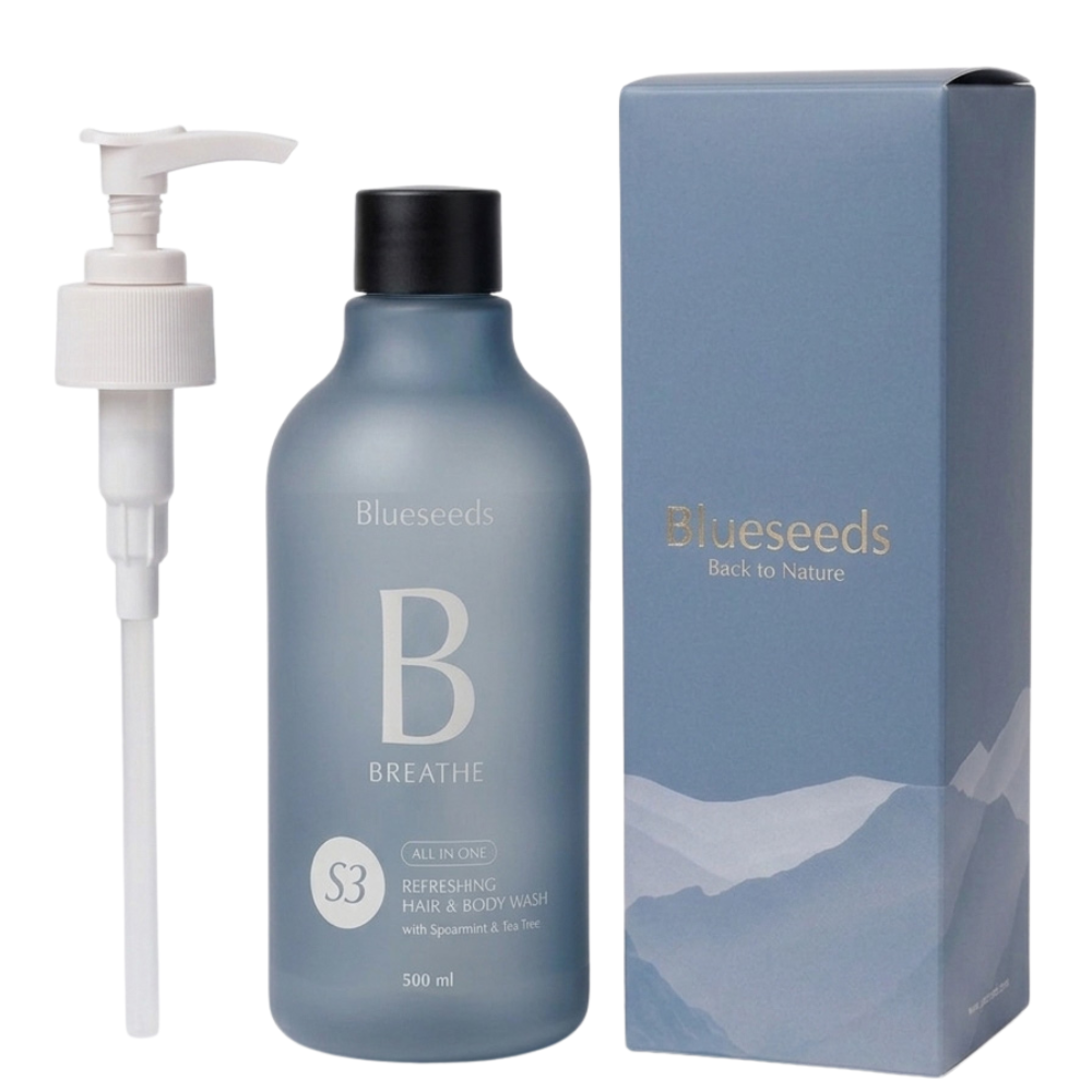 S3 薄荷茶樹全身舒爽潔淨露 500ml / 100ml｜洗髮沐浴 All in one