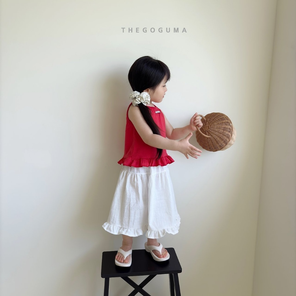 韓國🇰🇷THEGOGUMA 甜美荷葉無袖上衣(XS-XL/JS-JL)