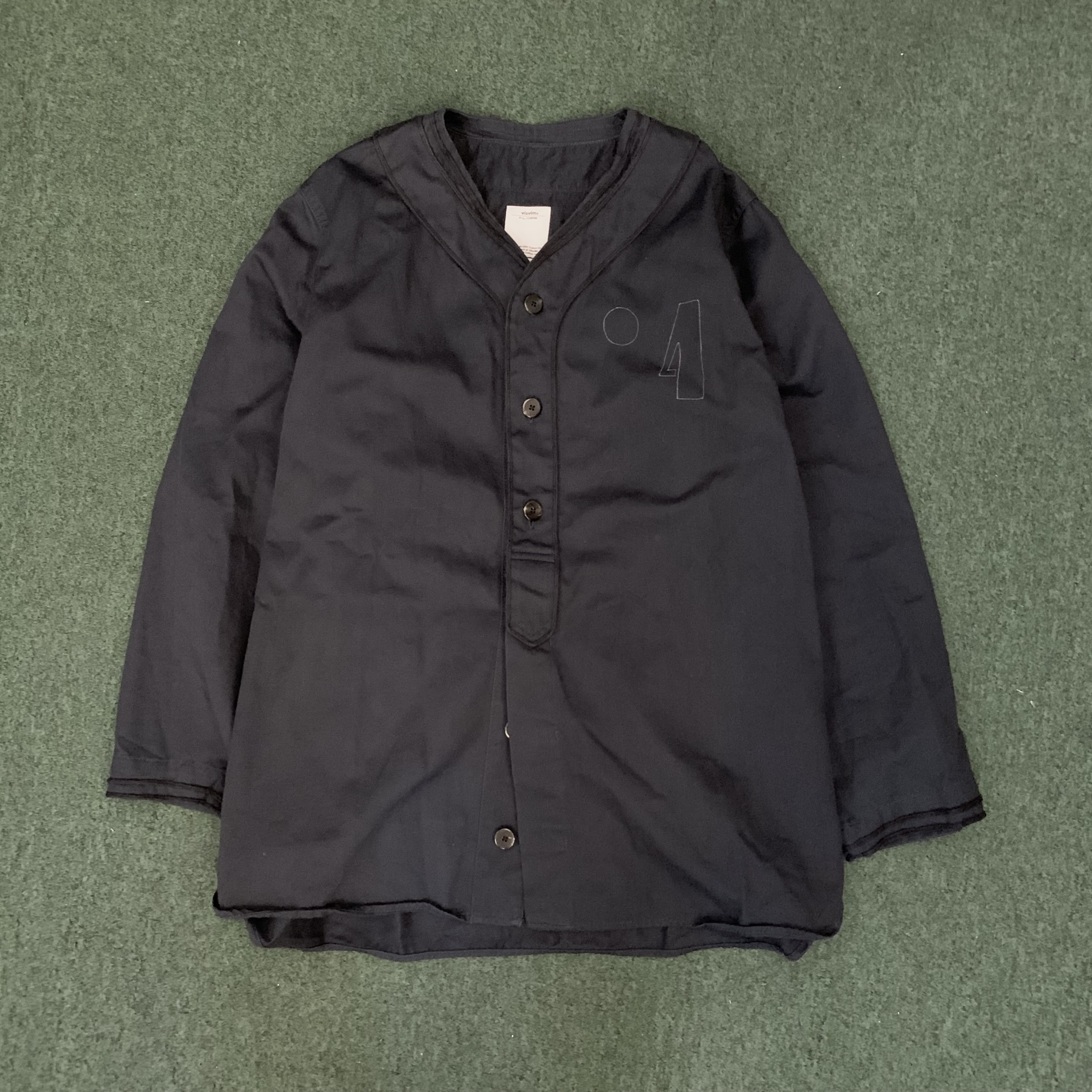VISVIM DUGOUT SHIRT L/S (( USED A )) 中古美品 - NAVY SIZE 3 IN STOCK NOW (現貨發售中)