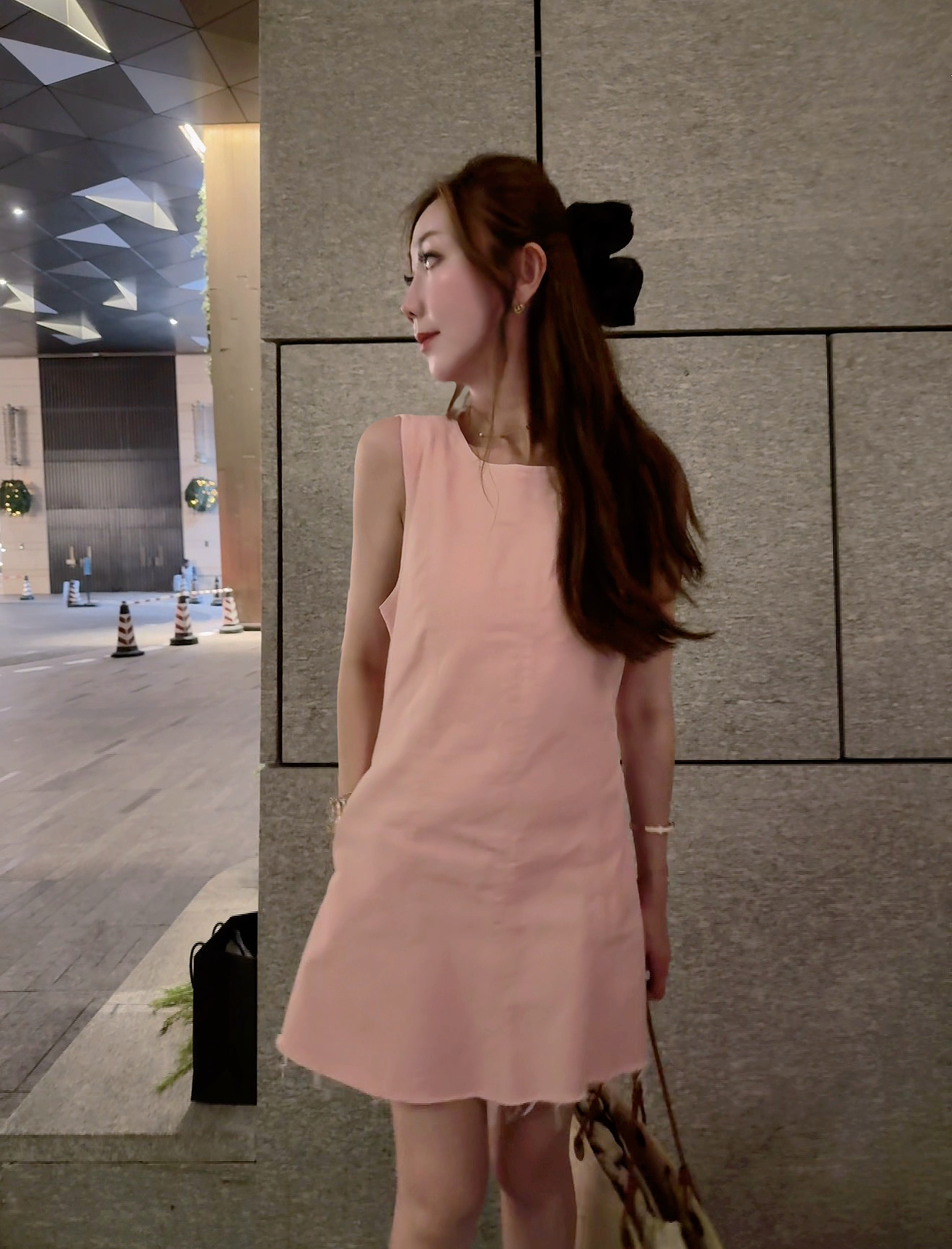 *PREMIUM DESIGNER BRAND* THE DARLING PINK FRAYED DRESS 260602