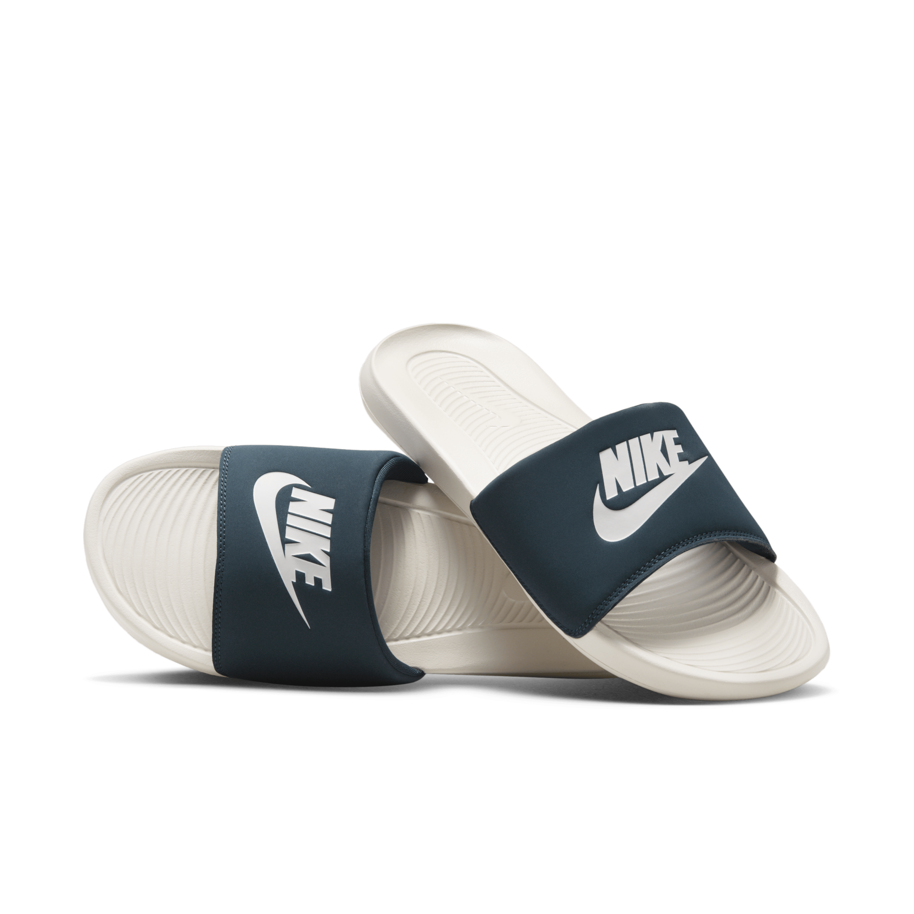男鞋 NIKE VICTORI ONE SLIDE 米藍 柔軟 休閒 基本款 拖鞋【CN9675-403】
