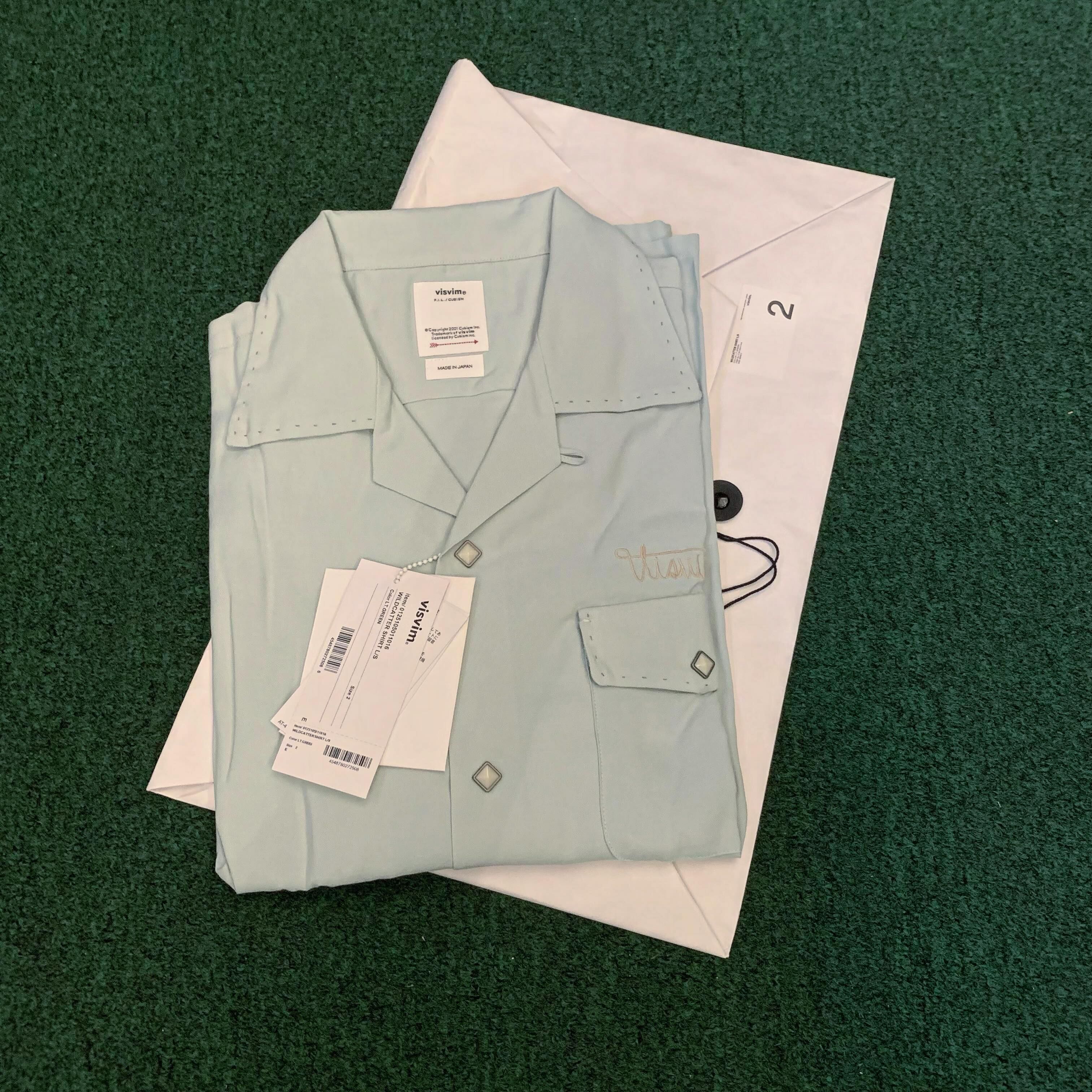 LAST PCS: VISVIM WILDCATTER SHIRT L/S - LT.GREEN SIZE 2  IN STOCK NOW (現貨發售中)