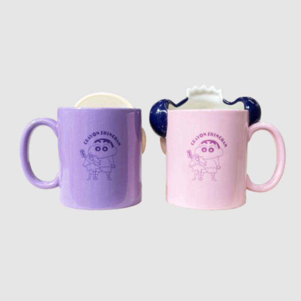 -(C04)-CRAYON SAHINCHAN COUPLE MUGS-MACAU & JOMA (SET OF 2) 蠟筆小新 電影版 雙人馬克杯 馬卡歐 裘馬