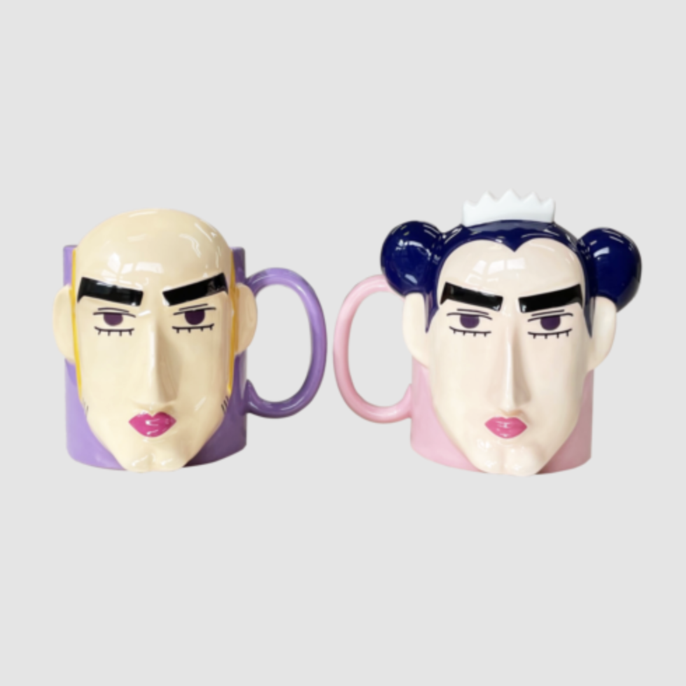 -(C04)-CRAYON SAHINCHAN COUPLE MUGS-MACAU & JOMA (SET OF 2) 蠟筆小新 電影版 雙人馬克杯 馬卡歐 裘馬