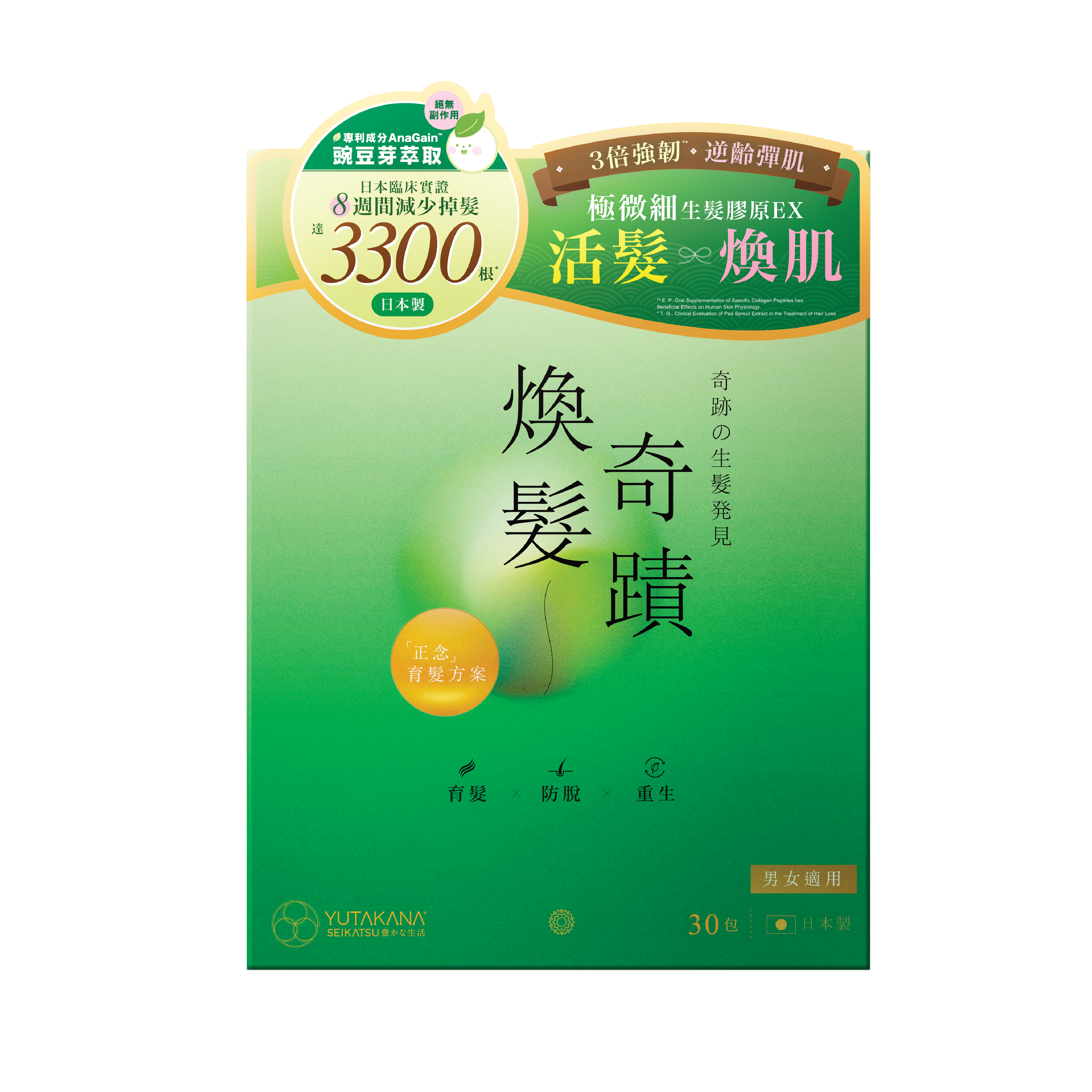 Q4 豐盛生活煥髮奇蹟煥肌生髮素 (30包裝)