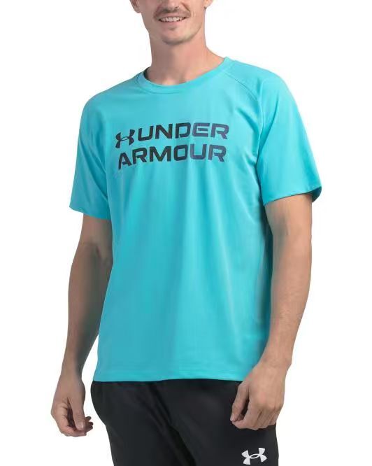 【預購】UNDER ARMOUR H060209 印花短袖上衣（青色）