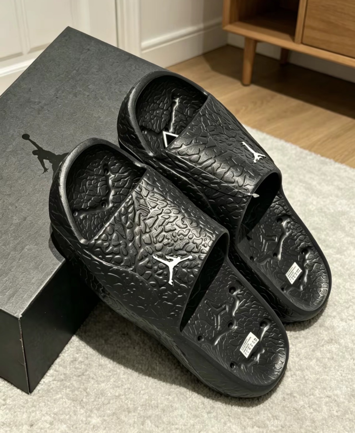 男鞋 NIKE JORDAN FRANCHISE SLIDE 黑 喬丹 防水 快乾 鏤空 休閒 拖鞋【HQ2163-001】
