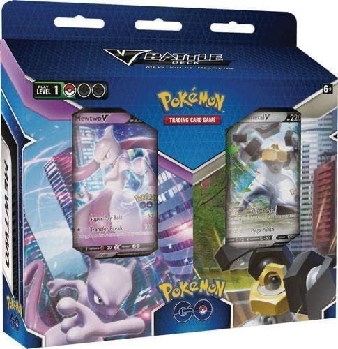 Pokemon GO 套裝:Mewtwo V VS Melmetal V 戰鬥甲板 + 2 個補充包和訓練師!