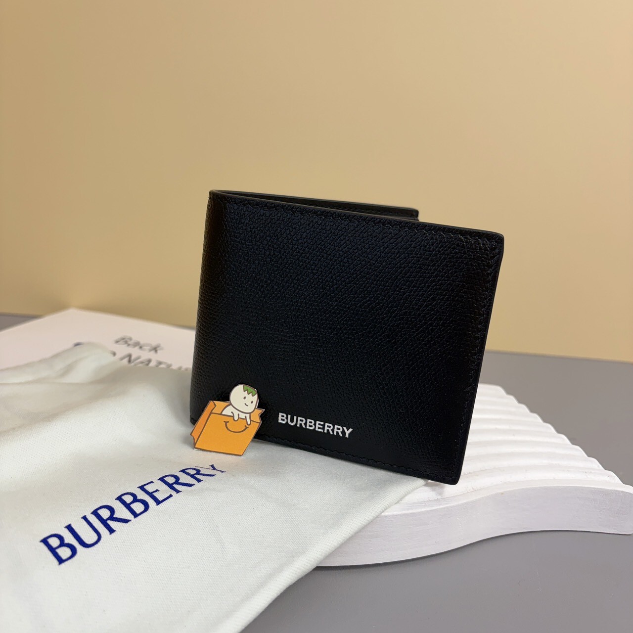 【現貨】Burberry 真皮 男夾 短夾 8卡 皮夾 (沒有零錢袋)