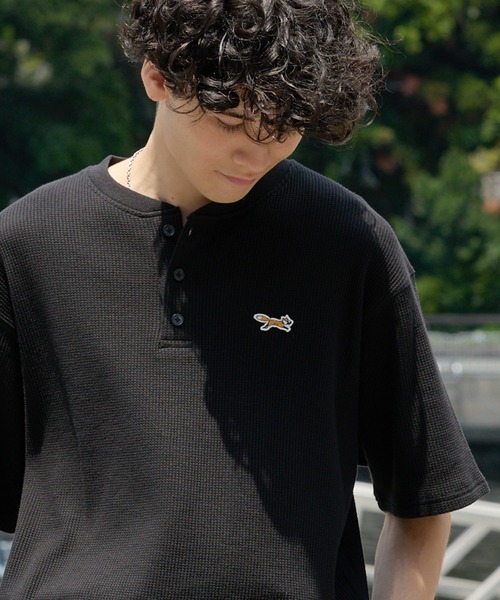 日本 Penneys 別注 THE FOX Waffle Henley T-Shirt [sc1519]