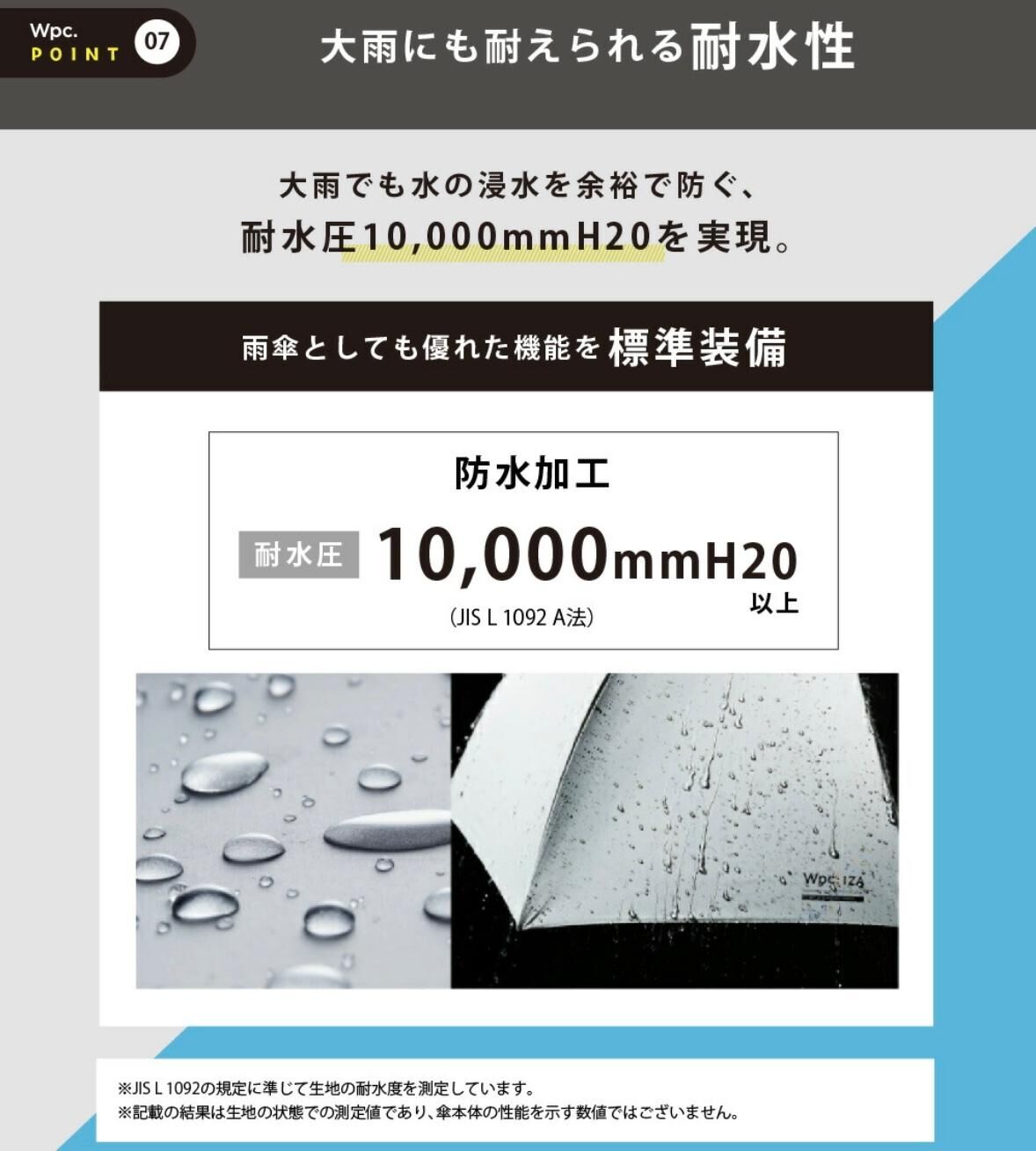 日本品牌 WPC 降溫縮骨遮