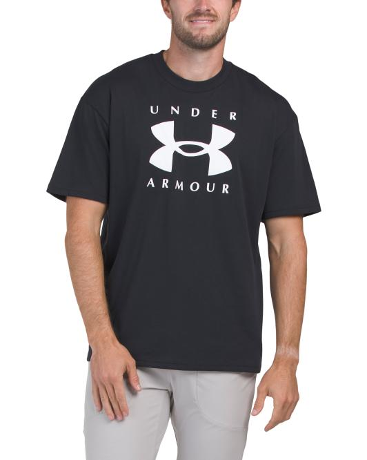 【預購】UNDER ARMOUR H060212 重磅印花短袖上衣（黑色）