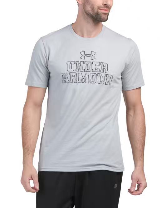 【預購】UNDER ARMOUR H060215 印花標誌短袖上衣（灰色）