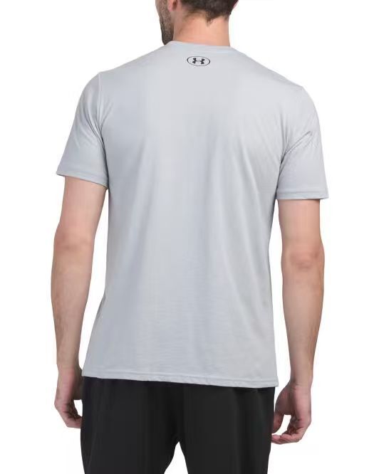 【預購】UNDER ARMOUR H060215 印花標誌短袖上衣（灰色）