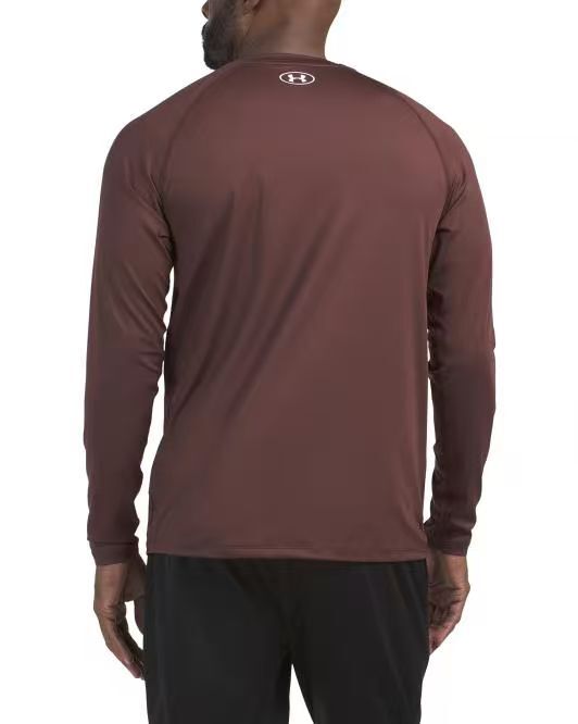 【預購】UNDER ARMOUR H060218 印花長袖上衣（棕色）