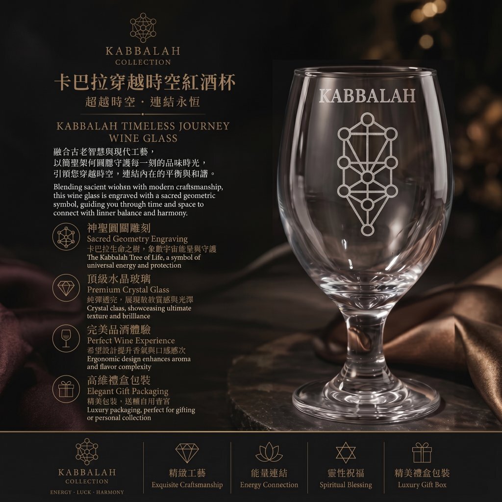 【卡巴拉】穿越時空 頂級水晶紅酒杯(笛型杯款)