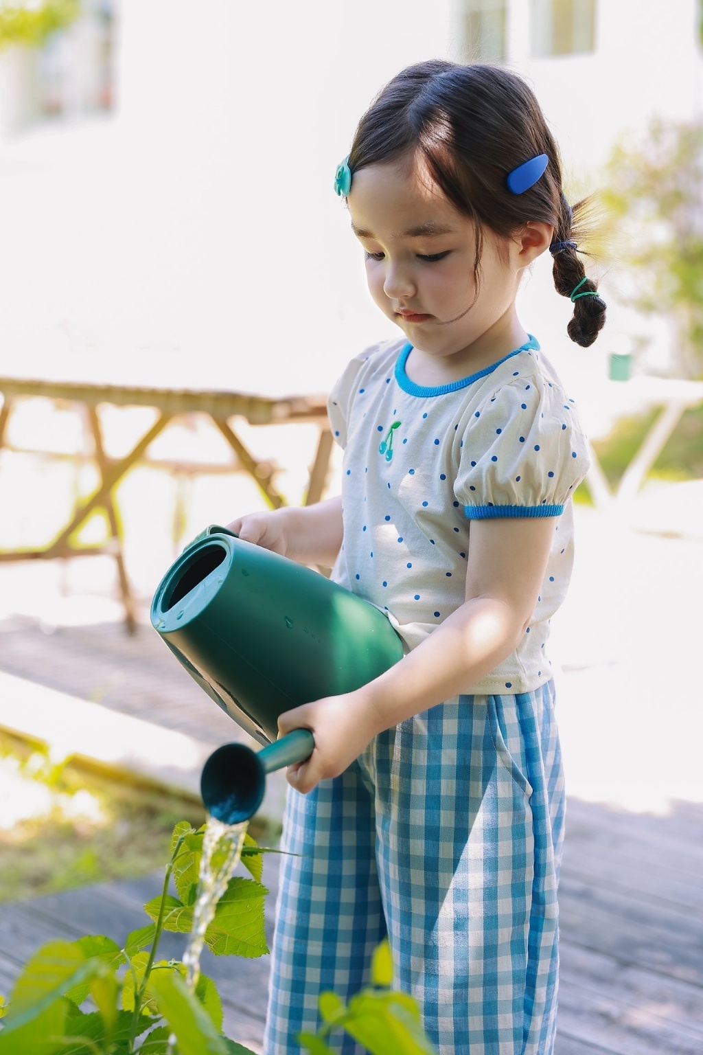 正韓夏JAZZ 三色波點櫻桃上衣