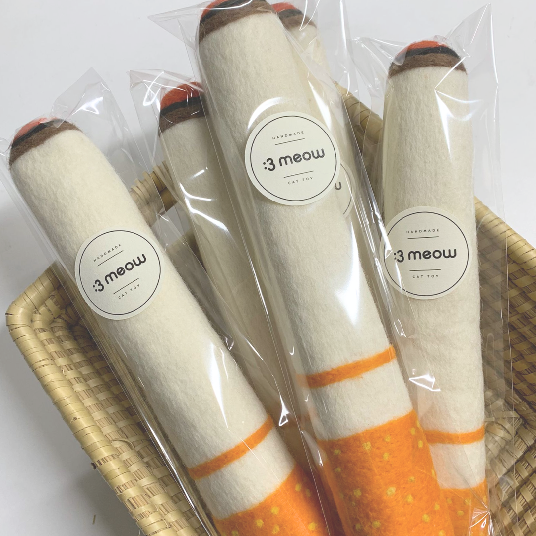 貓玩具-抱踢玩具-羊毛現具-棉花棒