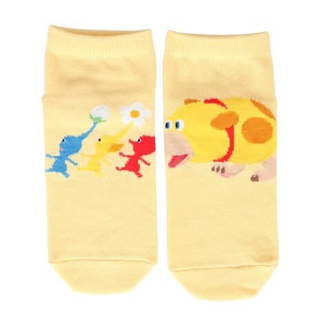 Nintendo Pikmin Women's & Kids' Ankle Socks (Yellow) (19-24cm)