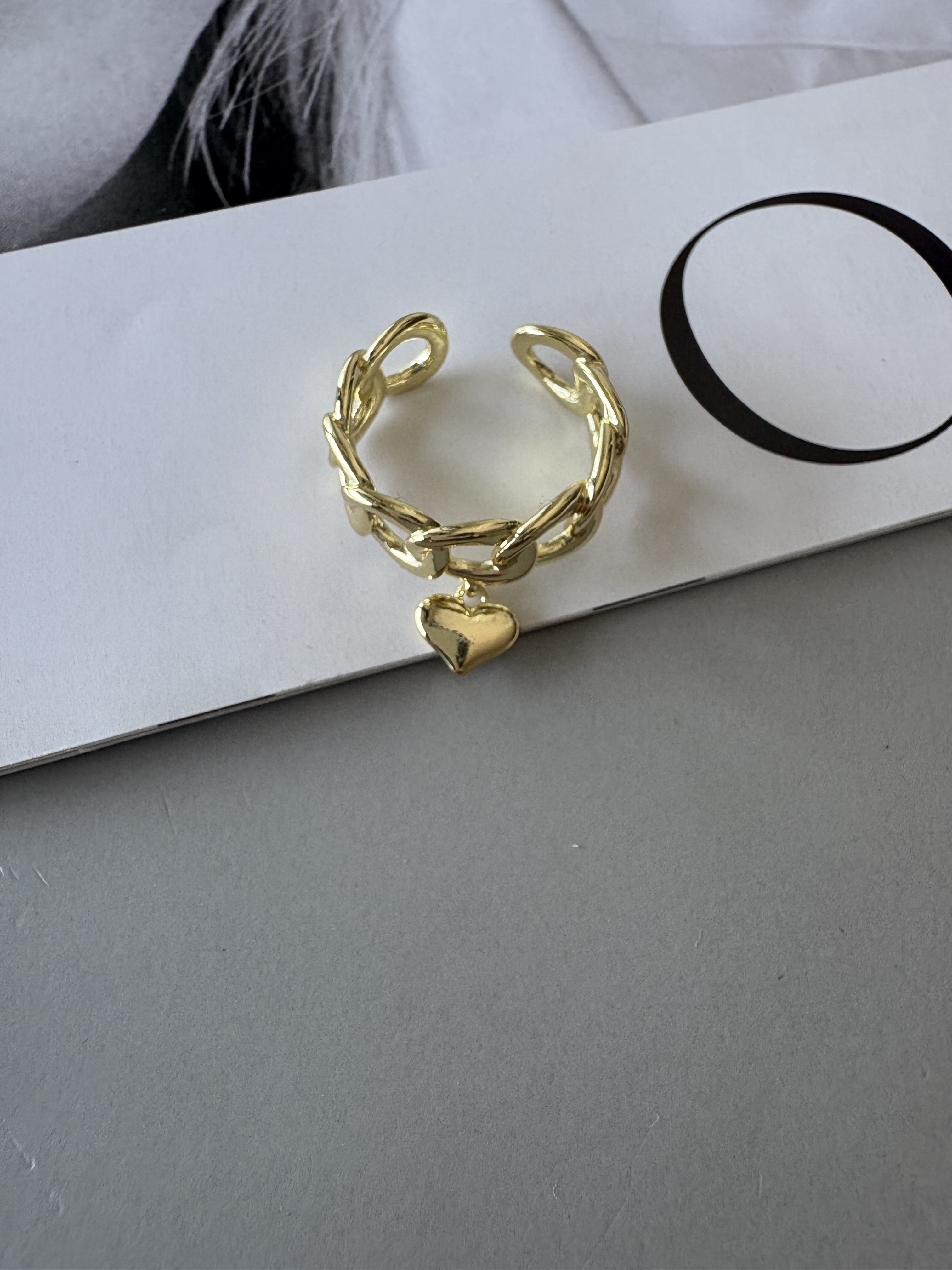 love drop open ring