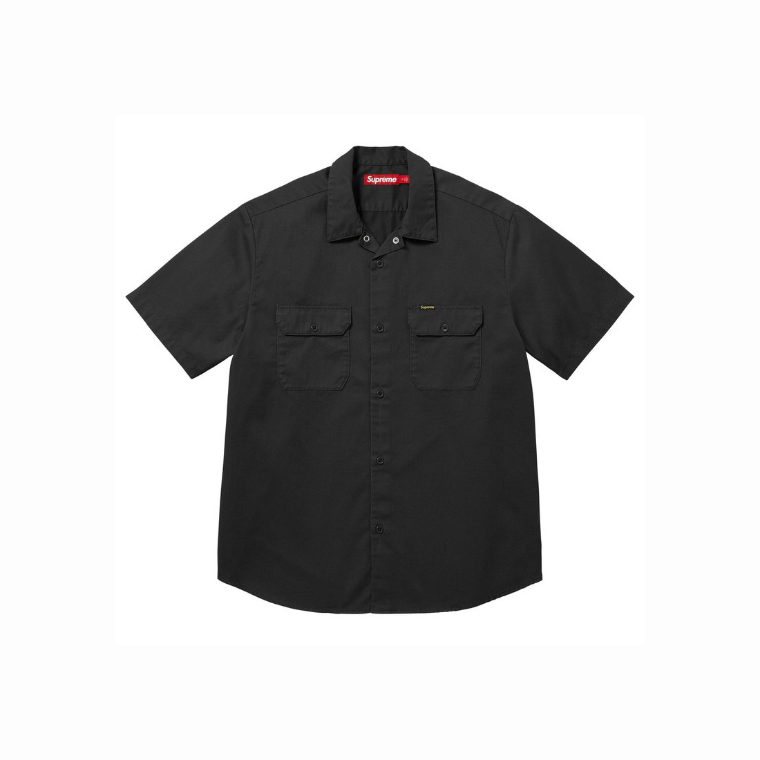 -(B3c01)-SUPREME X GHOSTFACE S/S WORK SHIRT SS26 鬼臉 工作襯衫 黑色