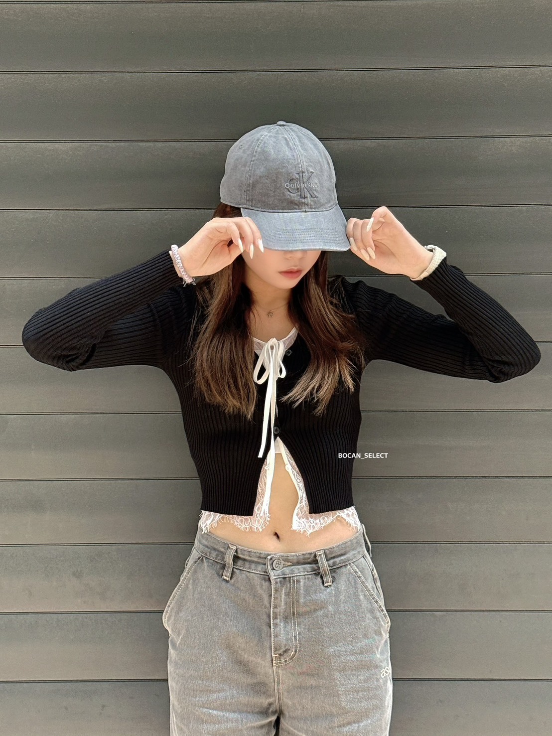 CALVIN KLEIN 經典復古刺繡牛仔 棒球帽  男女同款