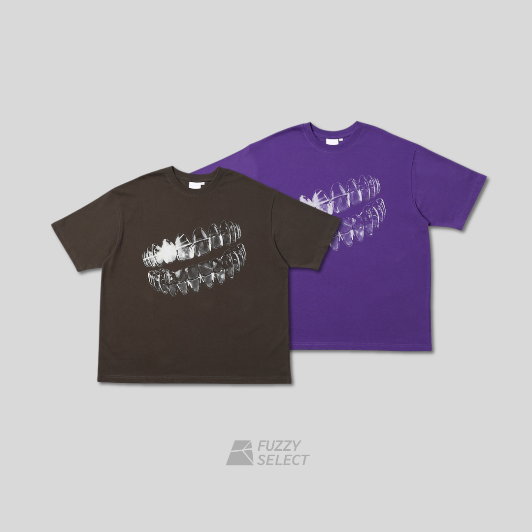 【逢甲 FUZZY】MTA Logo Teeth Boxy Tee 牙齒 短袖 黑色 紫色 M26ST4
