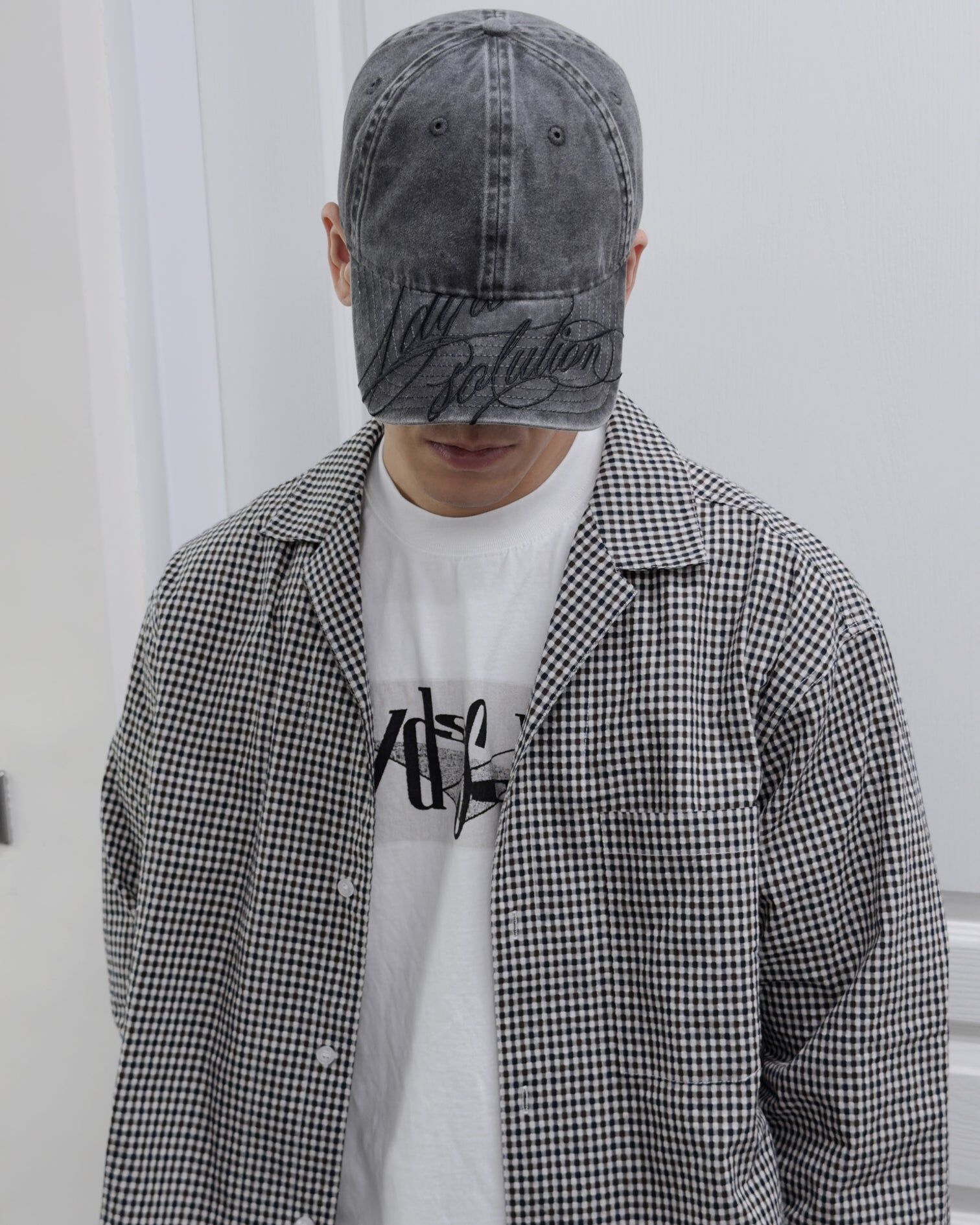 1dyLL｜1DS Cursive Logo Cap (Grey Denim)
