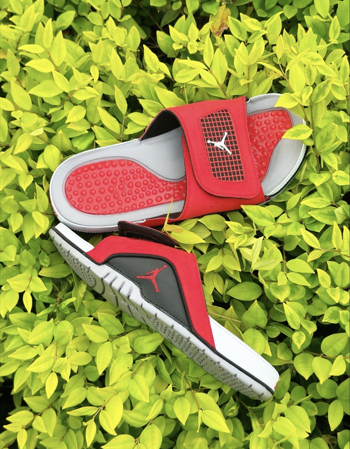 男鞋 NIKE JORDAN HYDRO IV RETRO 紅灰 喬丹 魔鬼氈 束帶 輕量 涼爽 拖鞋【532225-600】