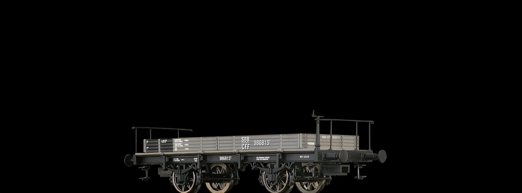 Brawa 47737 HO規 瑞士聯邦鐵路（SBB）Sc 型平車