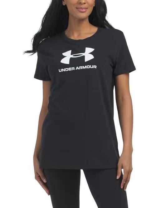 【預購】UNDER ARMOUR H060227 女裝印花短袖 T 恤（黑色）