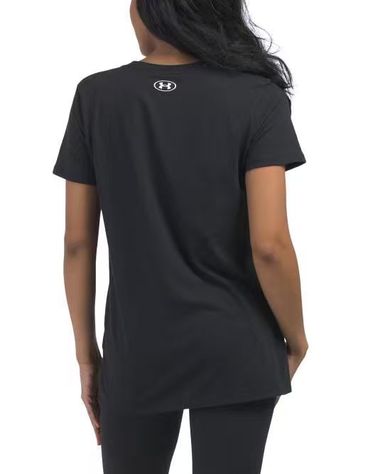 【預購】UNDER ARMOUR H060227 女裝印花短袖 T 恤（黑色）