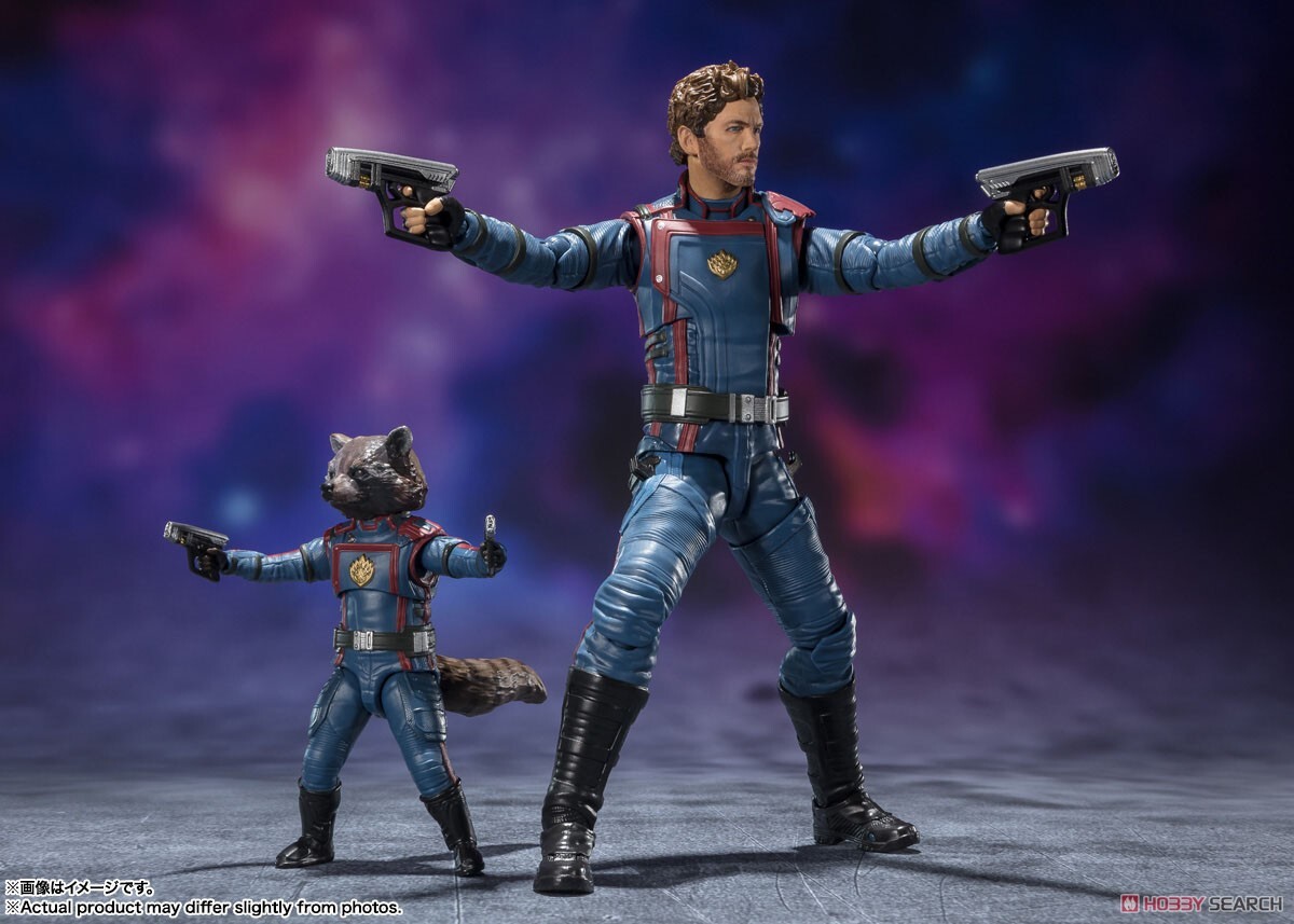萬代 SHF 星爵＆火箭浣熊 星際異攻隊3 可動完成品