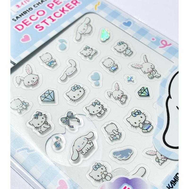 日本 Sanrio 閃閃燙金款貼紙套裝