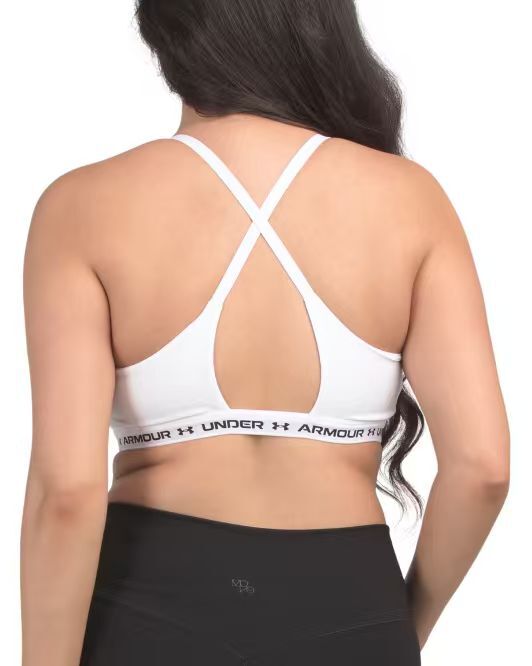 【預購】UNDER ARMOUR H060233 交叉背帶運動內衣（白色）