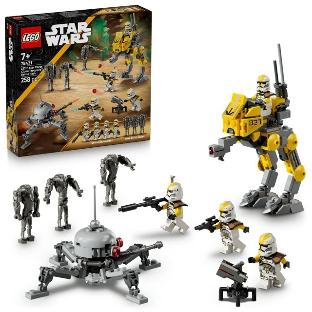 【玩具研究中心】LEGO 樂高 星際大戰 327th Star Corps 複製人士兵戰鬥組 75431
