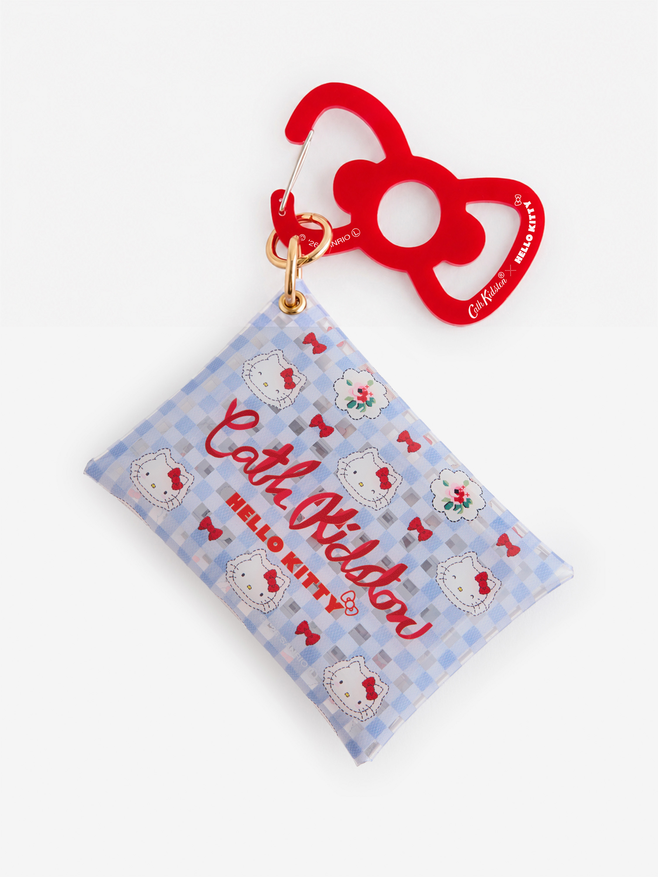Cath Kidston × Hello Kitty 透明收納包 (Hello Kitty Gingham Provence)