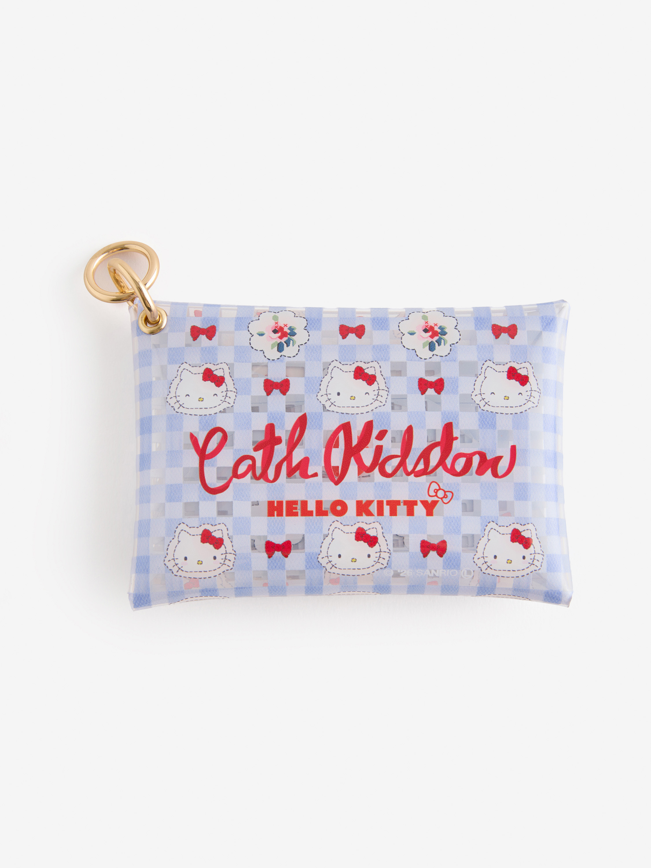 Cath Kidston × Hello Kitty 透明收納包 (Hello Kitty Gingham Provence)