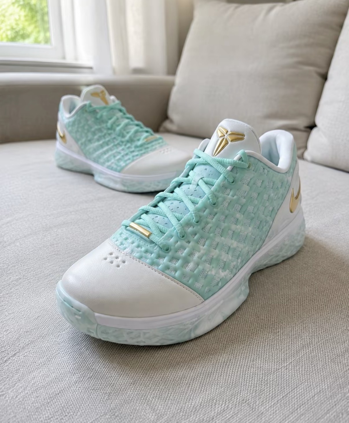 男鞋 NIKE KOBE 3 LOW PROTRO 'CHBL' 綠白 氣墊 緩震 實戰 籃球鞋【IX2017-100】