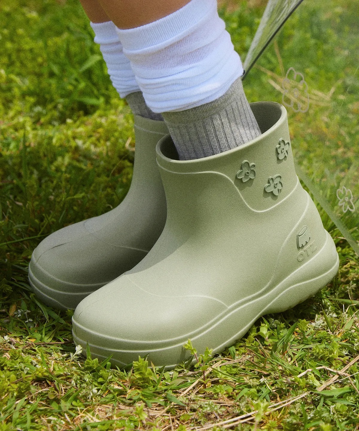 OTZ X UMU Pudding Biddle Platform Rainboots