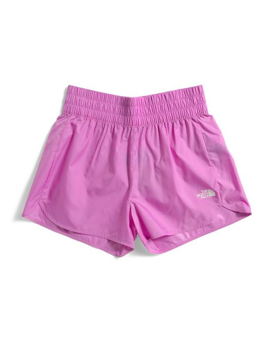 【預購】THE NORTH FACE H060239 女童輕薄防潑水短褲（粉紫色）