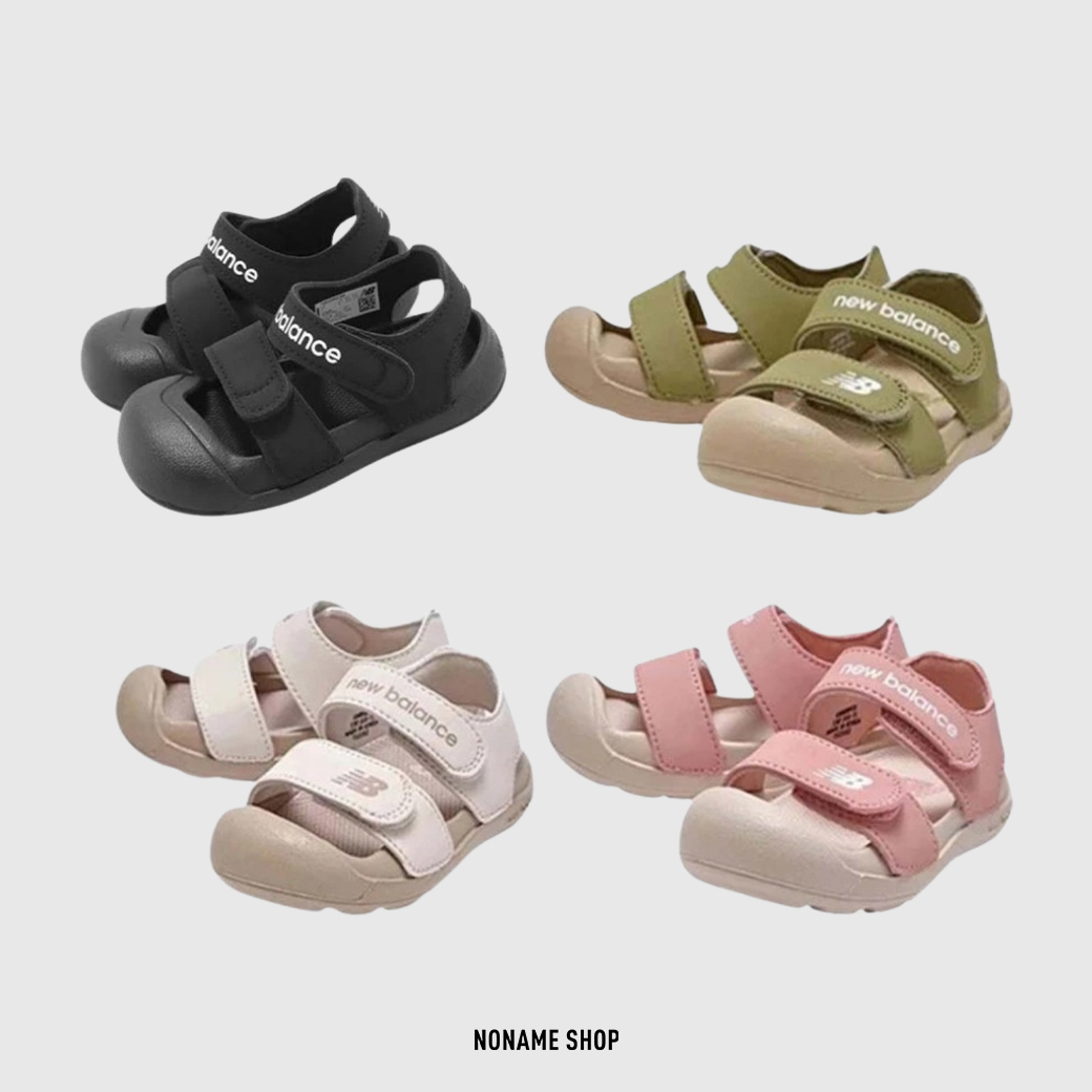 NEW BALANCE NB 韓國 童鞋 涼鞋 魔鬼氈 包腳趾 LOGO 四色