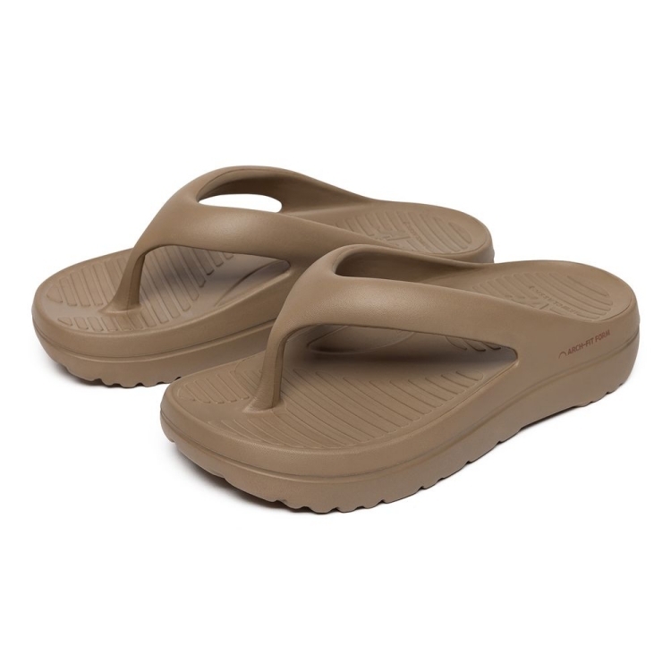 韓國 AKIII Arch fit form flipflop 大底雲朵人字拖 摩卡
