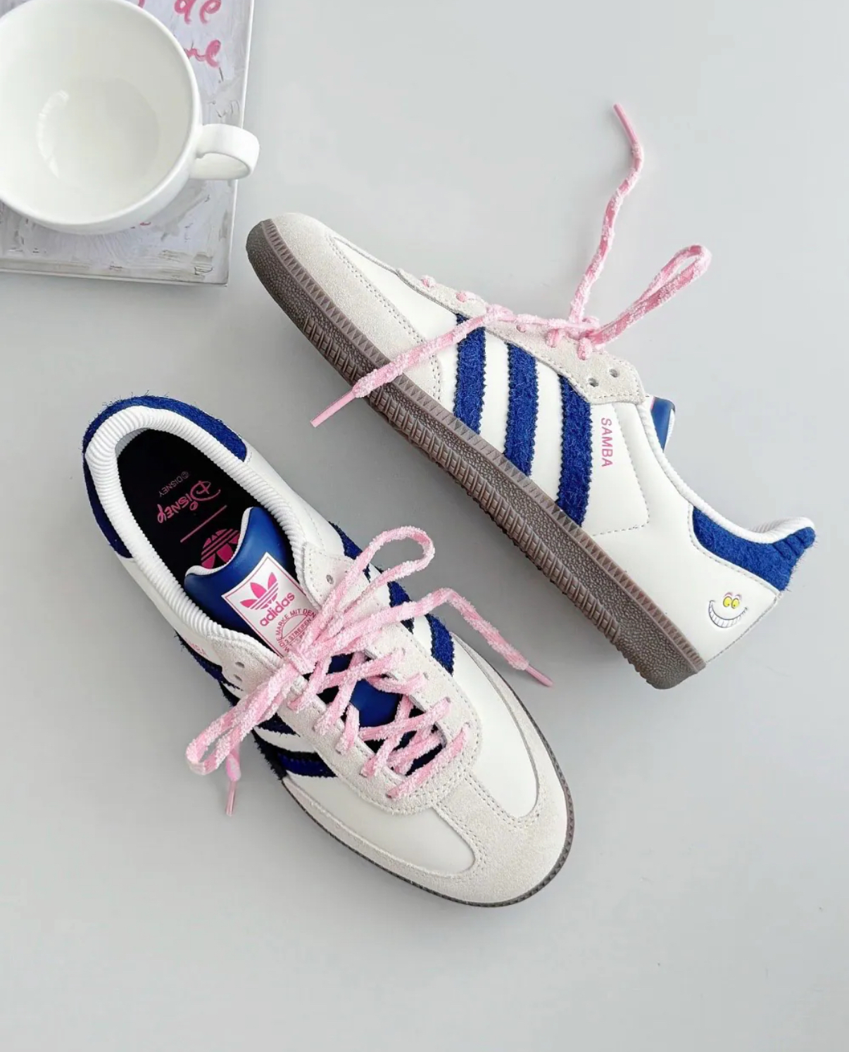 Disney X Adidas 迪士尼 愛麗絲的夢遊仙境 Samba OG 柴郡貓 妙妙貓 女鞋 KH5899/預購
