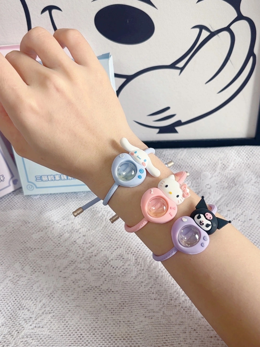 正版授權 SANRIO 三麗鷗 精油防蚊手環