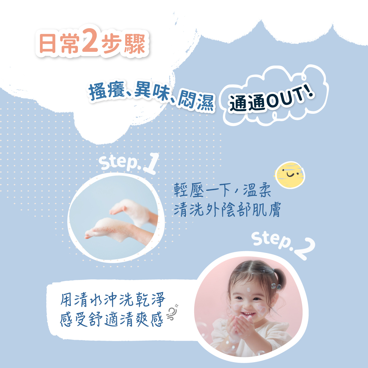 團購【Derma丹麥德瑪】兒童私密潔淨慕斯  150ml