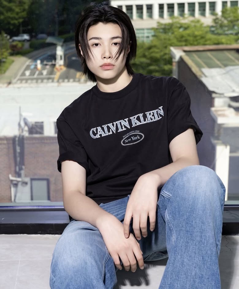 【預購】韓國代購 Calvin Klein 酸洗工藝 Logo印花 短袖T恤 LNGSHOT Louis 林路易 同款