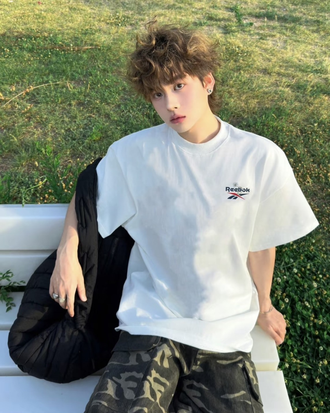 <情侶一人一件>Reebok Cleanfit 美式 重磅 印刷 小雛菊 涼感 速乾 短袖 4色