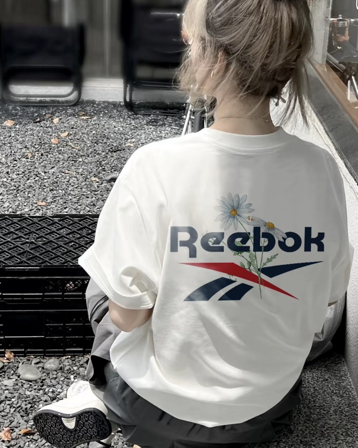<情侶一人一件>Reebok Cleanfit 美式 重磅 印刷 小雛菊 涼感 速乾 短袖 4色
